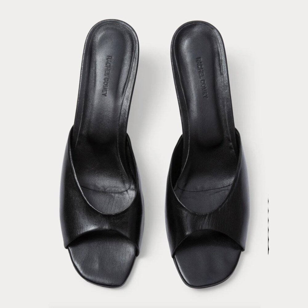 Rachel Comey "Taro" Kitten Heel Mules in Black, size 6 - Picture 9 of 10